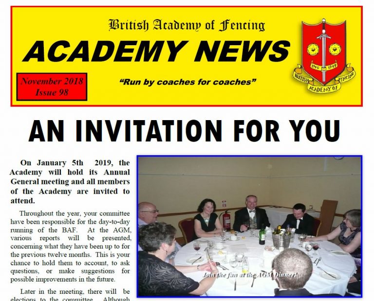 Academy News (Nov18)