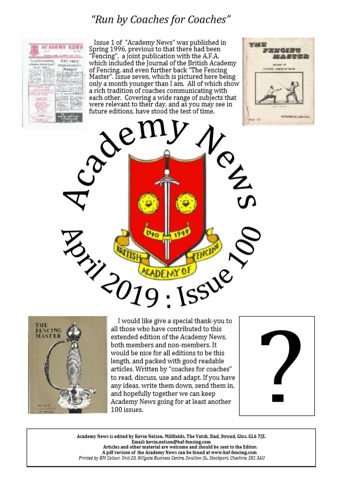 Academy News April 2019 (Issue 100)